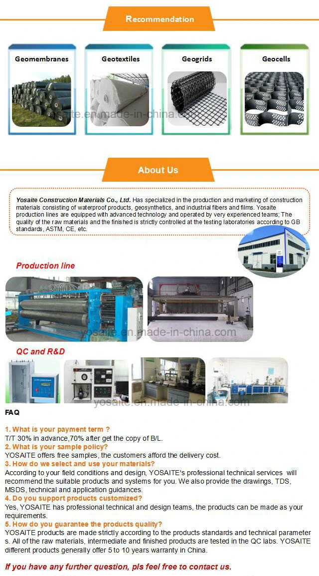 Drainage of Landfill Tri-Dimensionl(3D) HDPE Composite Geonets