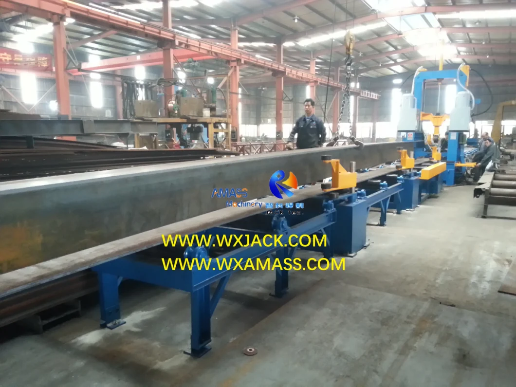 Automatic Fit up Full 3 in 1 T I H Beam Assembly Welding Straightening Integral Function Steel Structure Production Fabrication Machine Line