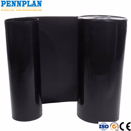 Certificación ISO 0,75 mm GM 13 HDPE Geomembrana Revestimiento para estanque de camarones