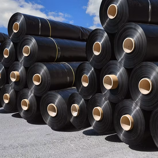 HDPE LDPE LLDPE Revestimiento de estanque de presa de 1 mm Revestimiento de biogás de vertedero de 1,5 mm Revestimiento de biogás de 2 mm Geomembrana