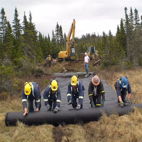 Geotextil tejido de plástico Geotextil tejido de material de polipropileno PP